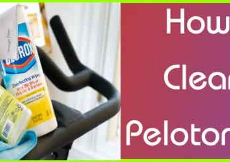 cleaning. a peloton bike